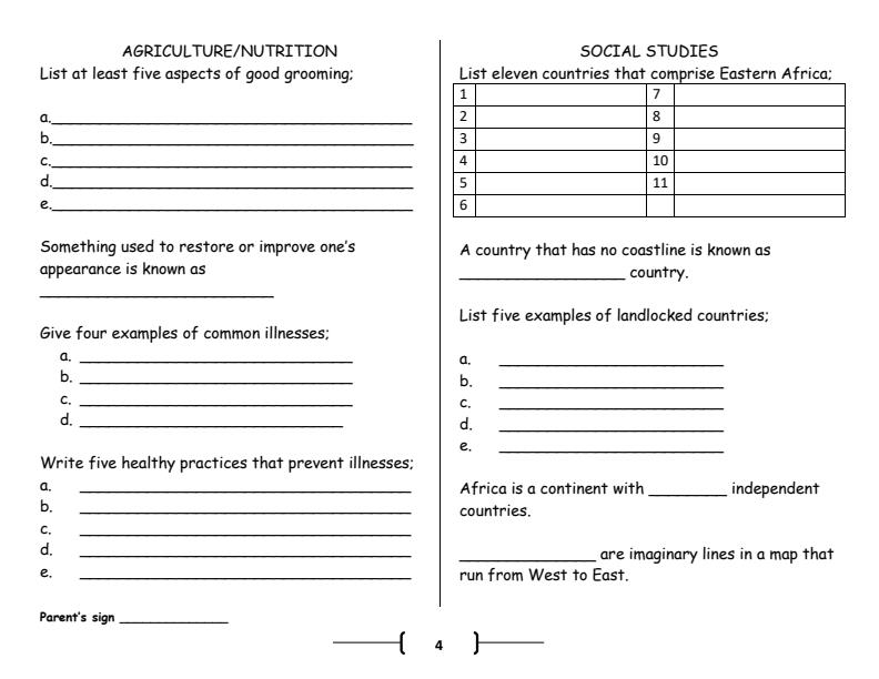 Page 4 – Grade 6 April 2024 Holiday Assignments – Kenyaplex