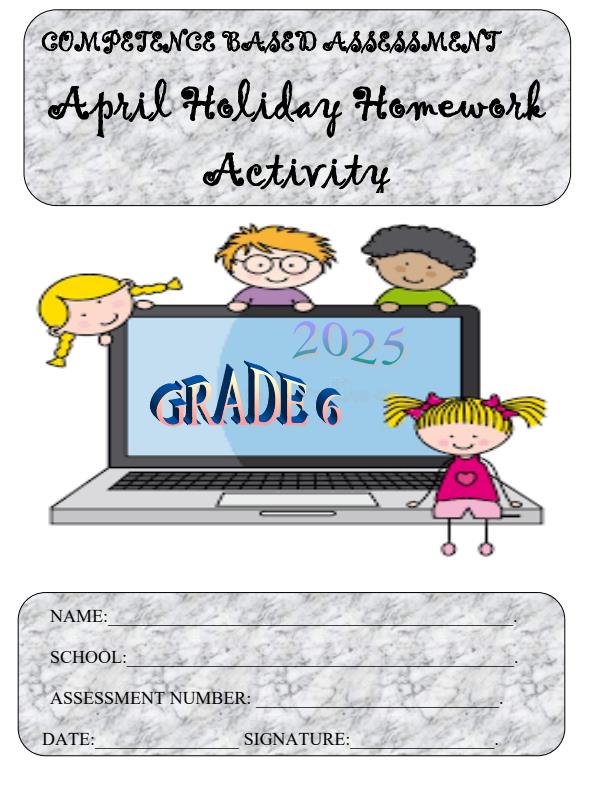 Page 1 – Grade 6 April 2025 Holiday Assignments - Set – Kenyaplex