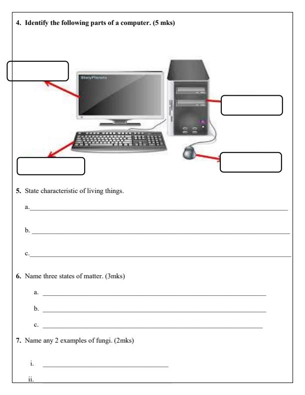 Page 3 – Grade 6 April 2025 Holiday Assignments - Set – Kenyaplex
