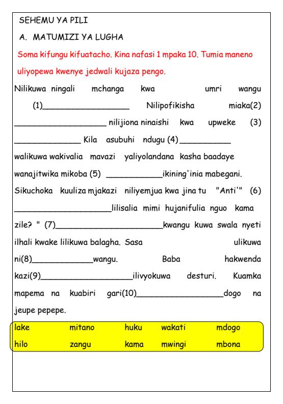 Page 3 – Grade 6 August 2025 Holiday Assignments - Set – Kenyaplex