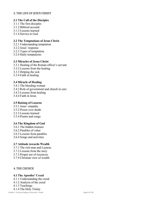 Page 2 – Grade 6 CRE Notes Complete Term 1, Term 2, Term 3 (Updated) – Kenyaplex