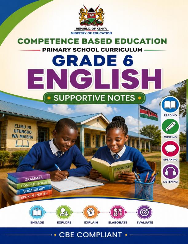 Page 1 – Grade 6 English Notes Complete Term 1, Term 2, Term 3 (Updated) – Kenyaplex