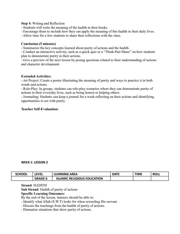 Page 2 – Grade 6 IRE Lesson Plans Term 2 - KLB Visionary – Kenyaplex