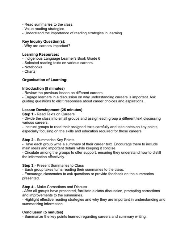 Page 3 – Grade 6 Indigenous Languages Lesson Plans Term 3 – Kenyaplex