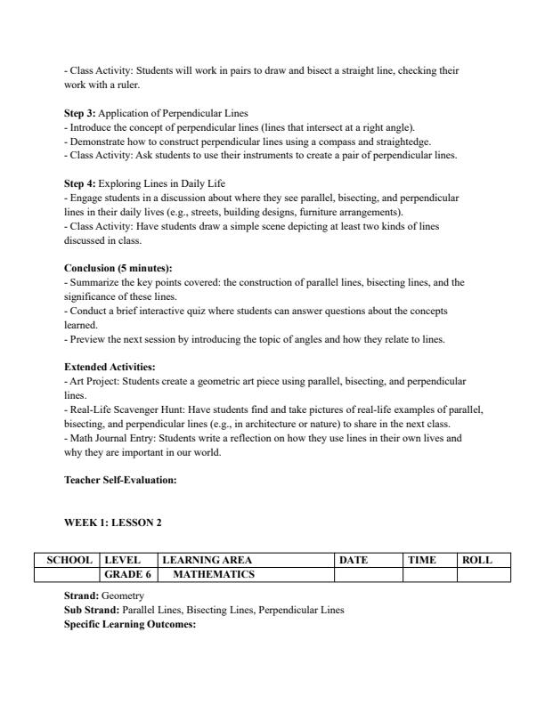 Page 2 – Grade 6 Mathematics Lesson Plans Term 3 - Mentor – Kenyaplex