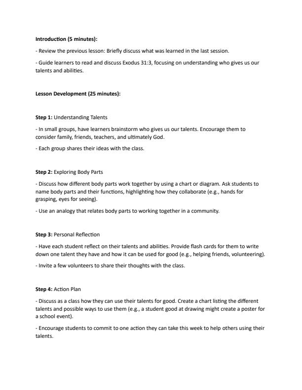 Page 5 – Grade 6 Rationalized CRE Lesson Plans Term 1 - Oxford Growing in Christ – Kenyaplex