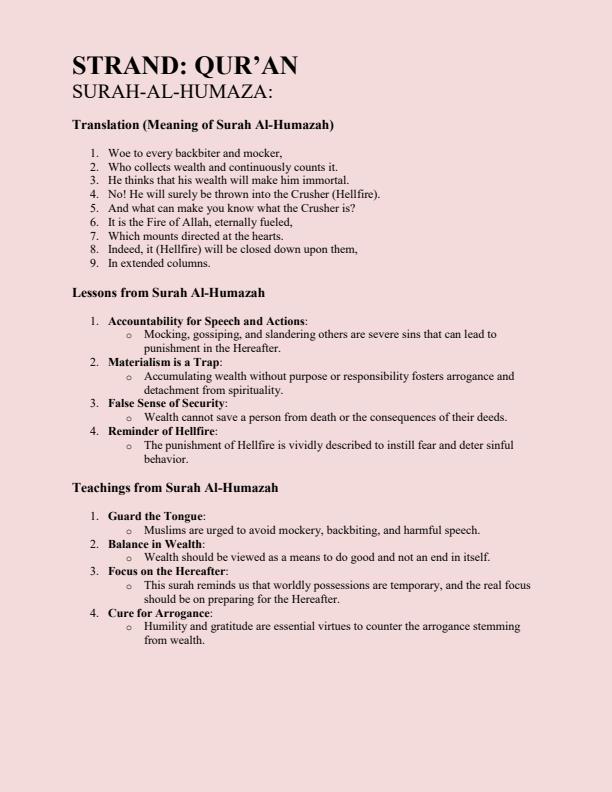 Page 2 – Grade 6 Rationalized Islamic Religious Education (IRE) Notes Term 1, 2 and 3 – Kenyaplex