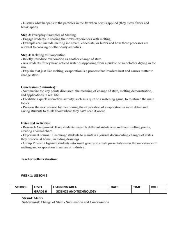 Page 2 – Grade 6 Science and Technology Lesson Plans Term 2 - Mentor – Kenyaplex