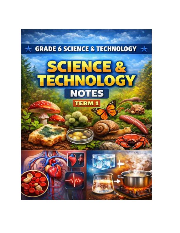 Page 1 – Grade 6 Science and Technology Notes Term 1 – Kenyaplex