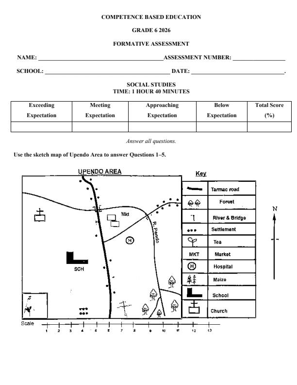 Page 1 – Grade 6 Social Studies April 2026 Holiday Assignment – Kenyaplex