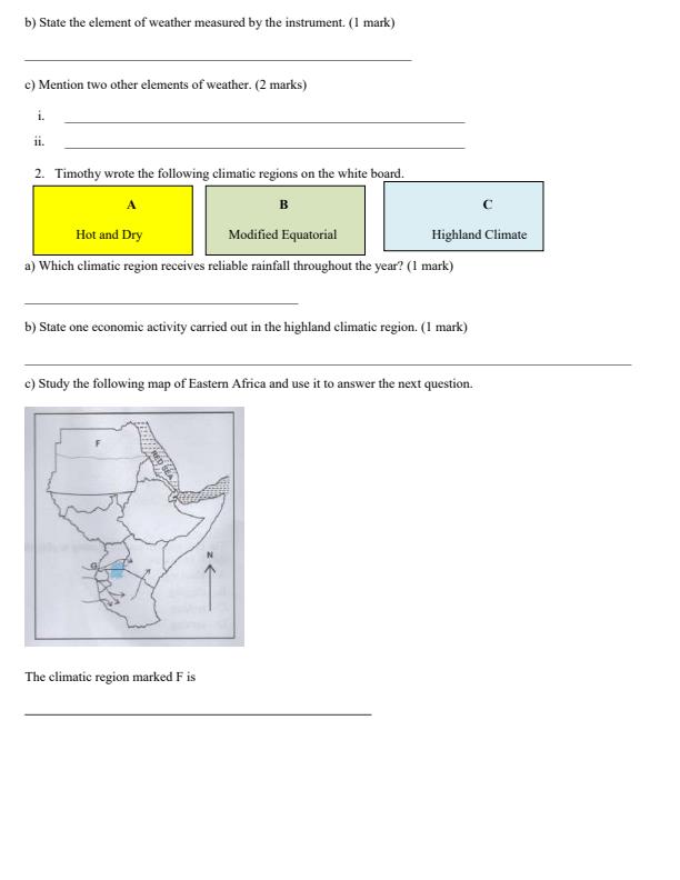 Page 2 – Grade 6 Social Studies August 2026 Holiday Assignment – Kenyaplex