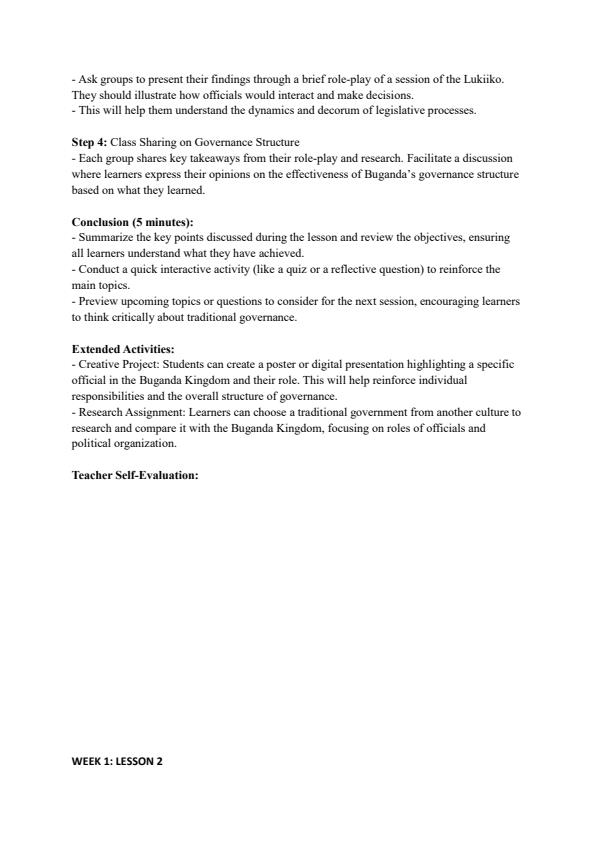 Page 2 – Grade 6 Social Studies Lesson Plans Term 3 - Moran – Kenyaplex