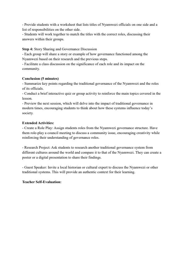 Page 4 – Grade 6 Social Studies Lesson Plans Term 3 - Moran – Kenyaplex