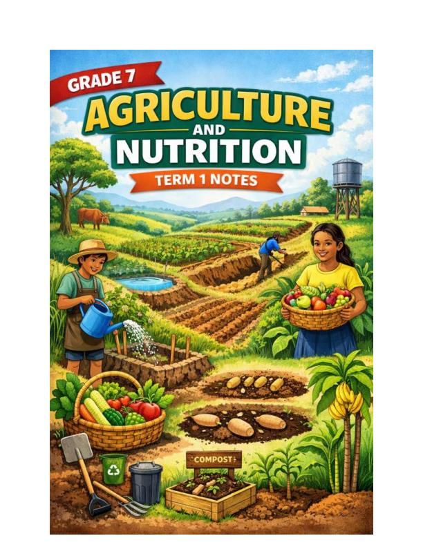 Page 1 – Grade 7 Agriculture and Nutrition Notes Term 1 – Kenyaplex