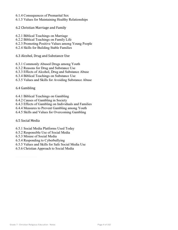 Page 4 – Grade 7 CRE Complete Notes Term 1, Term 2, Term 3 (Complete) – Kenyaplex
