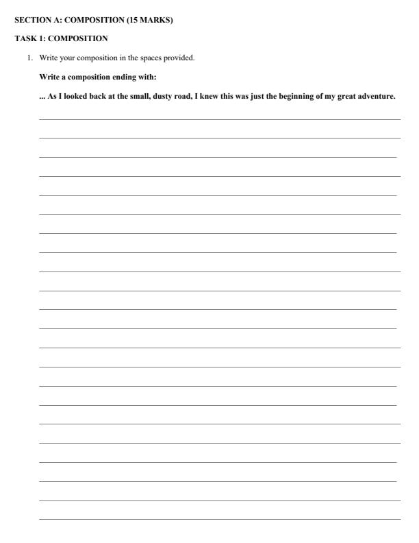 Page 2 – Grade 7 English Paper 2 August 2025 Holiday Assignment – Kenyaplex