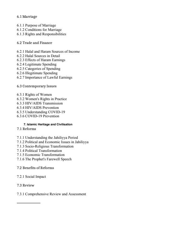 Page 5 – Grade 7 IRE Complete Notes Term 1, Term 2, Term 3 (Updated) – Kenyaplex