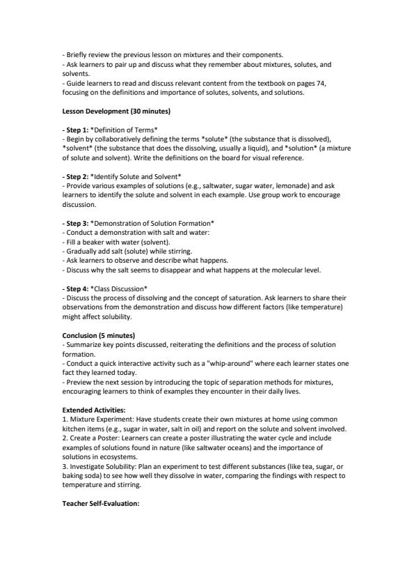 Page 3 – Grade 7 Integrated Science Lesson Plans Term 2 - Master Integrated Science – Kenyaplex