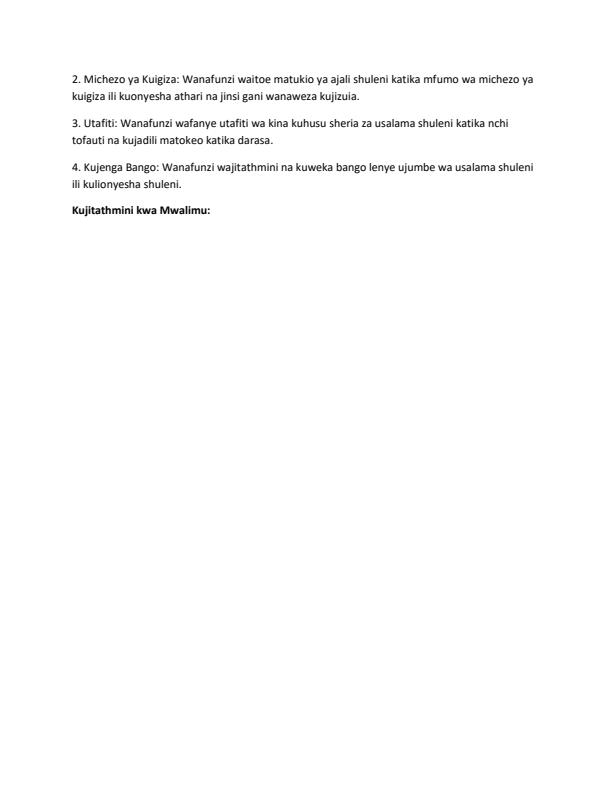 Page 3 – Grade 7 Kiswahili Lesson Plans Term 2 - KLB Top Scholar – Kenyaplex