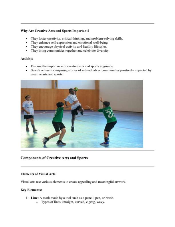 Page 3 – Grade 7 Rationalized Creative Arts and Sports Lesson Notes Term 1 – Kenyaplex