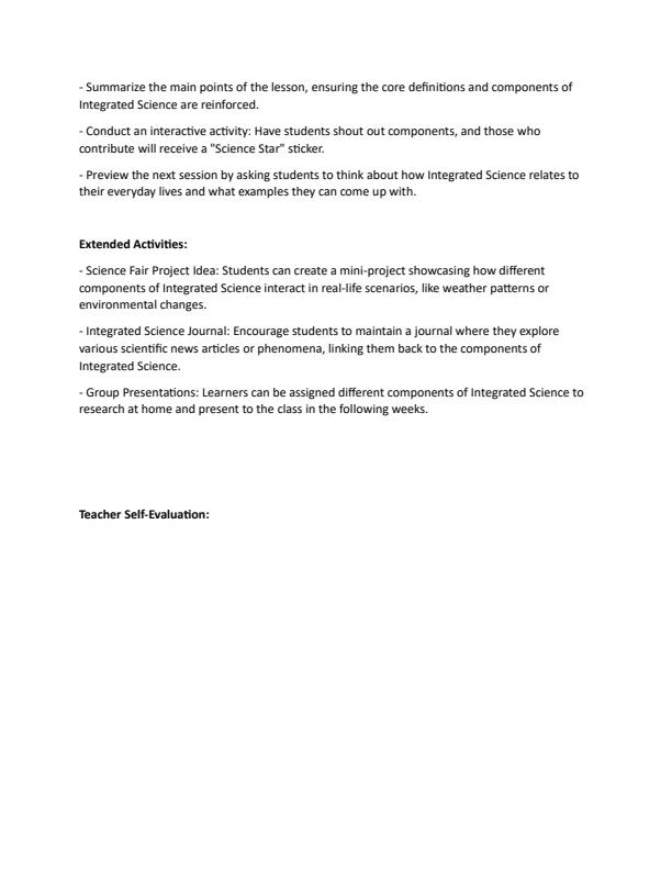 Page 3 – Grade 7 Rationalized Integrated Science Lesson Plans Term 1 – Kenyaplex