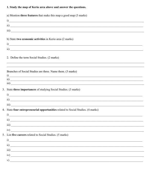 Page 2 – Grade 7 Social Studies April 2026 Holiday Assignment – Kenyaplex