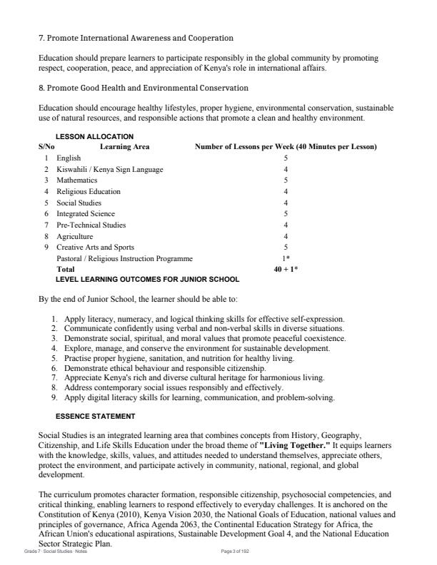 Page 3 – Grade 7 Social Studies Complete Notes Term 1, Term 2, Term 3 (Updated) – Kenyaplex