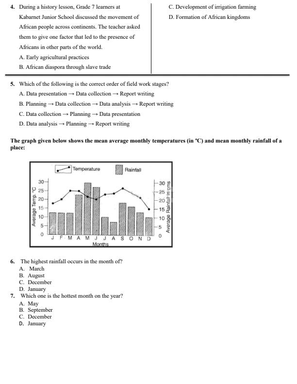 Page 2 – Grade 7 Social Studies December 2026 Holiday Assignment – Kenyaplex