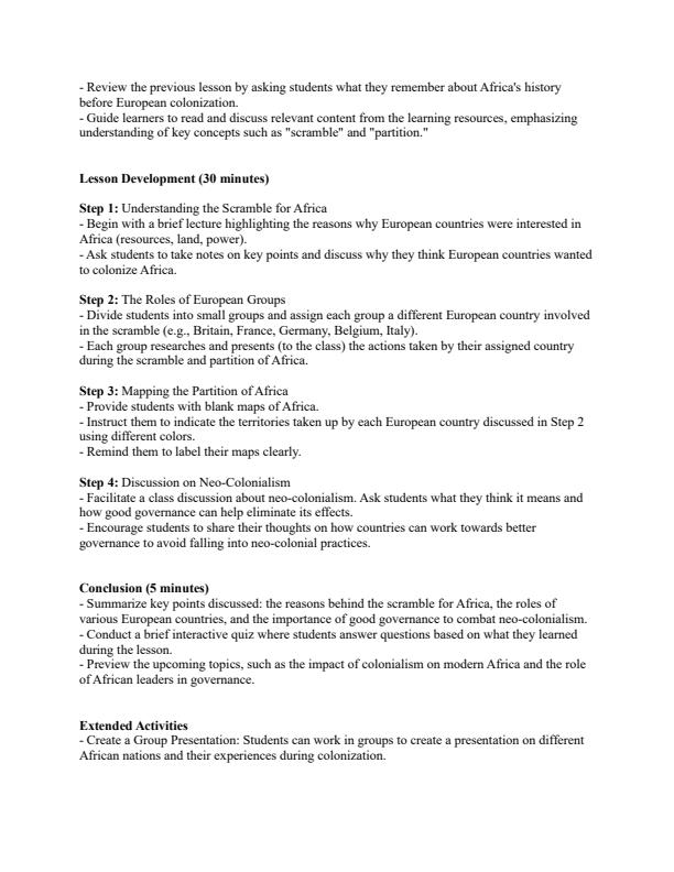 Page 3 – Grade 7 Social Studies Lesson Plans Term 3 - Distinction – Kenyaplex