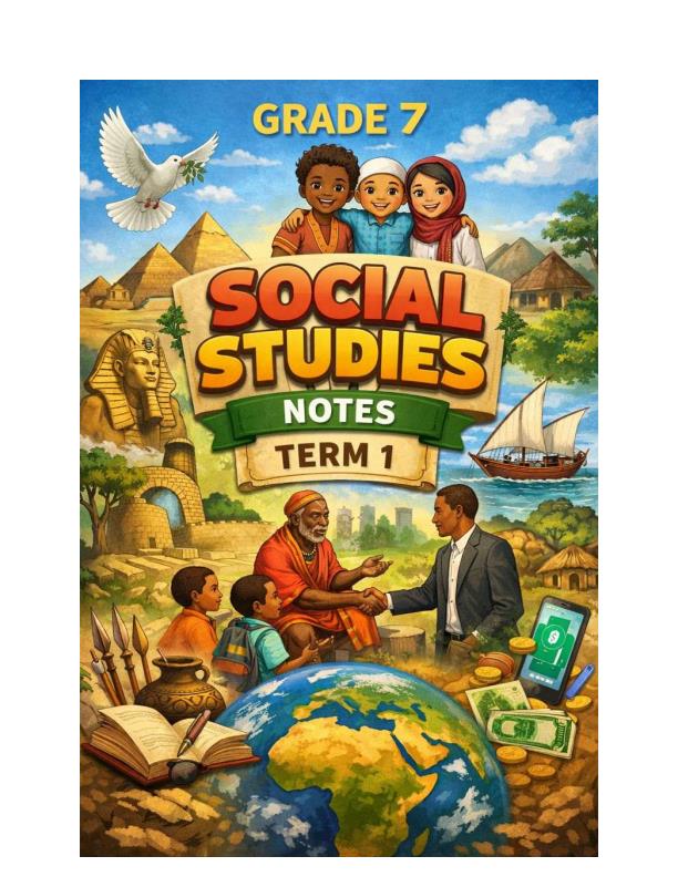 Page 1 – Grade 7 Social Studies Notes Term 1 – Kenyaplex