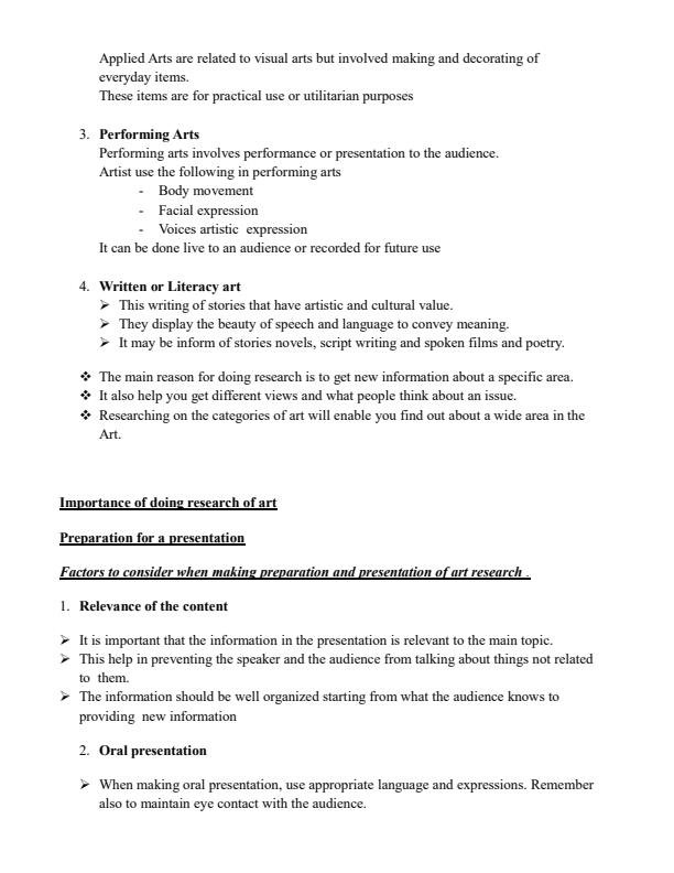 Page 2 – Grade 7 Visual Arts Lesson Notes Term 1 – Kenyaplex