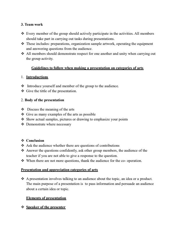Page 3 – Grade 7 Visual Arts Lesson Notes Term 1 – Kenyaplex