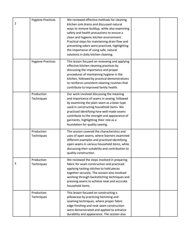 Page 2 – Grade 8 Agriculture & Nutrition Records of Work Term 3 - MTP – Kenyaplex