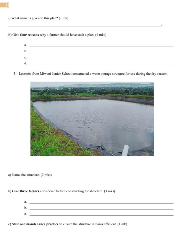 Page 2 – Grade 8 Agriculture April 2026 Holiday Assignment – Kenyaplex