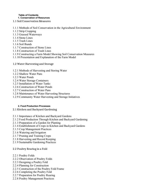 Page 2 – Grade 8 Agriculture and Nutrition Complete Notes Term 1, Term 2, Term 3 (Updated) – Kenyaplex