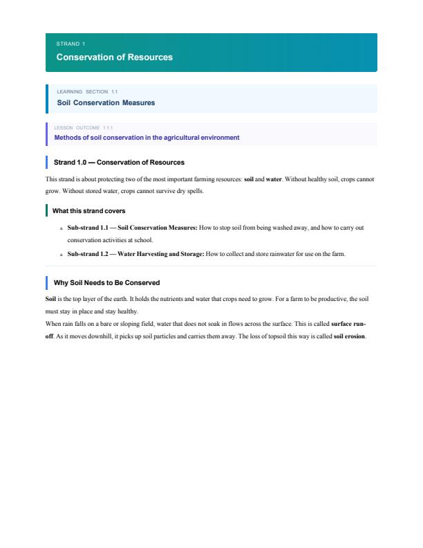 Page 5 – Grade 8 Agriculture and Nutrition Complete Notes Term 1, Term 2, Term 3 (Updated) – Kenyaplex