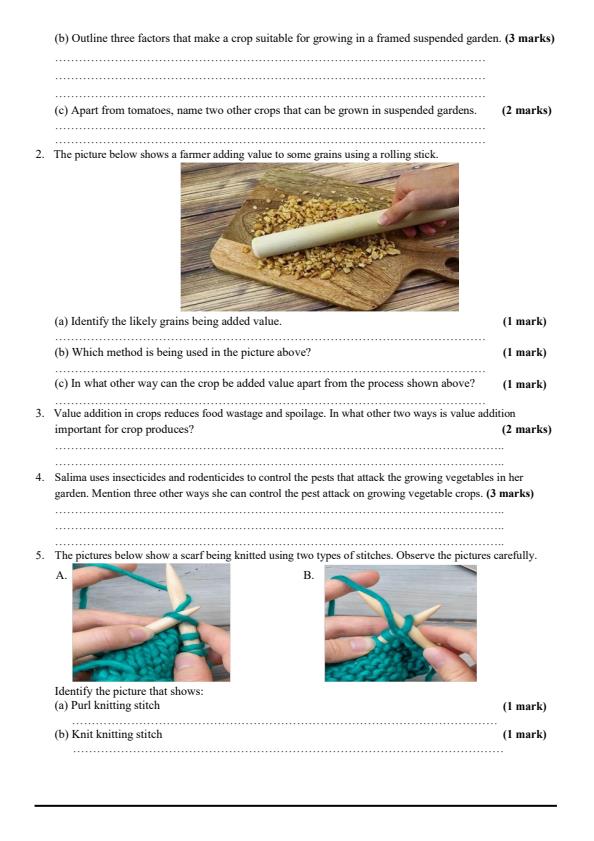 Page 2 – Grade 8 Agriculture and Nutrition December 2024 Holiday Assignment – Kenyaplex