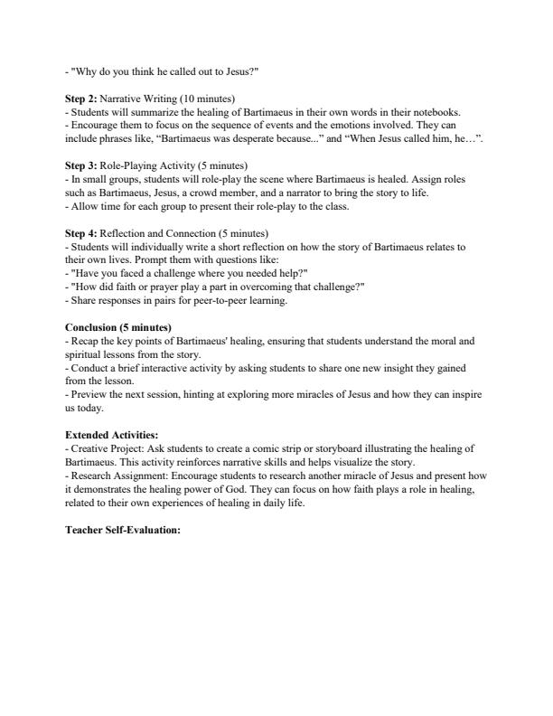 Page 4 – Grade 8 CRE Lesson Plans on Miracles of Jesus Christ – Kenyaplex