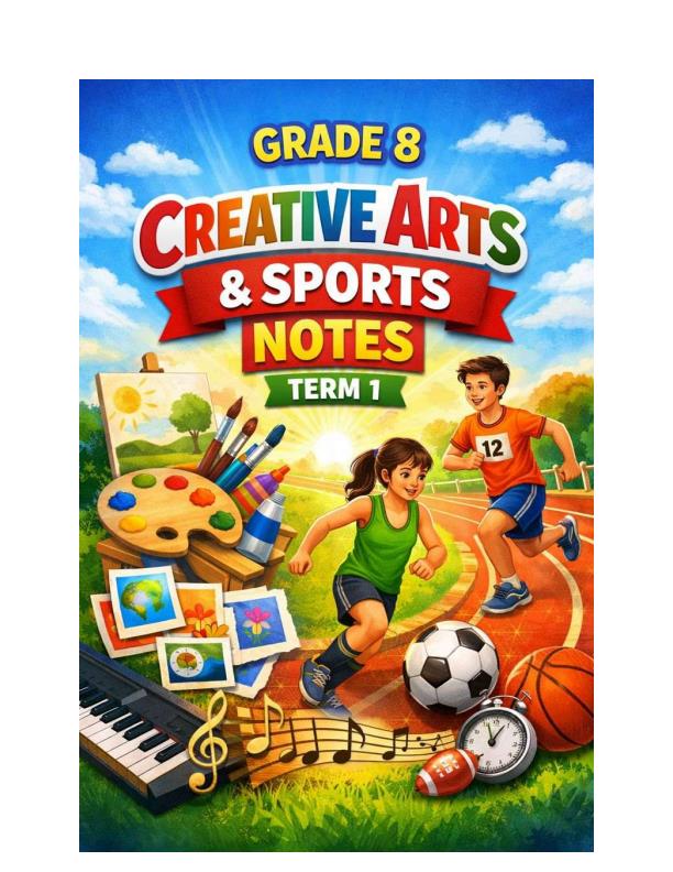 Page 1 – Grade 8 Creative Arts and Sports Notes Term 1 – Kenyaplex