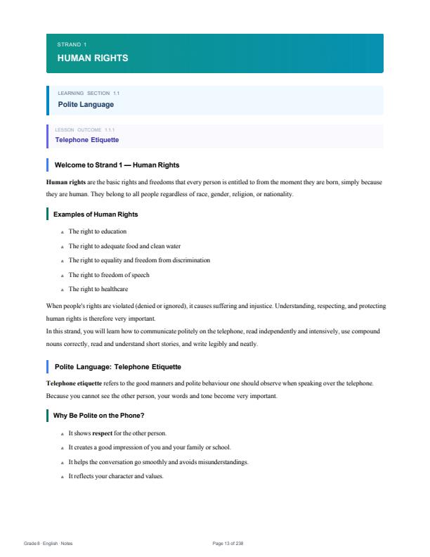 Page 1 – Grade 8 English Notes Term 1, Term 2, Term 3 (Updated) – Kenyaplex