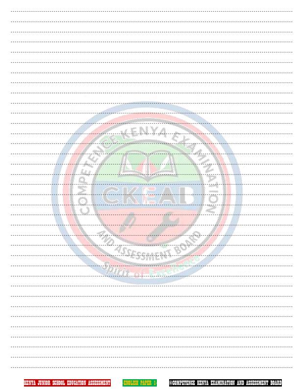 Page 2 – Grade 8 English Paper 2 December 2026 Holiday Assignment – Kenyaplex