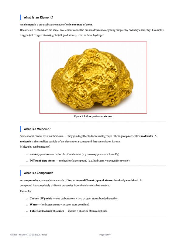 Page 3 – Grade 8 Integrated Science Complete Notes Term 1, Term 2, Term 3 (Updated) – Kenyaplex