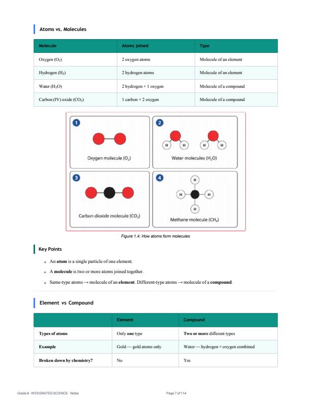 Page 4 – Grade 8 Integrated Science Complete Notes Term 1, Term 2, Term 3 (Updated) – Kenyaplex