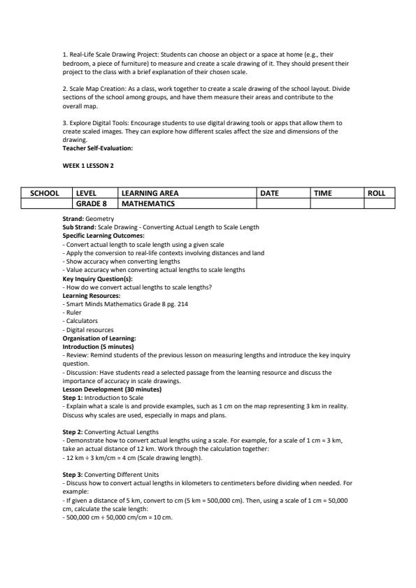 Page 2 – Grade 8 Mathematics Lesson Plans Term 3 - Smart Minds – Kenyaplex