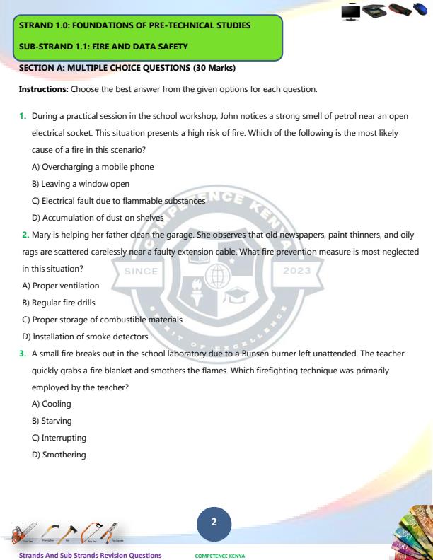 Page 2 – Grade 8 Pre-Technical Studies Topical Questions and Answers – Kenyaplex