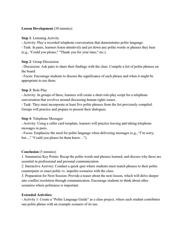Page 2 – Grade 8 Rationalized English Lesson Plans Term 1 – Kenyaplex