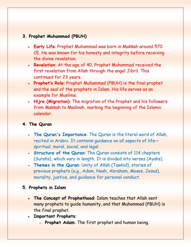 Page 3 – Grade 8 Rationalized Islamic Religious Education (IRE) Notes Term 1, 2, 3 – Kenyaplex