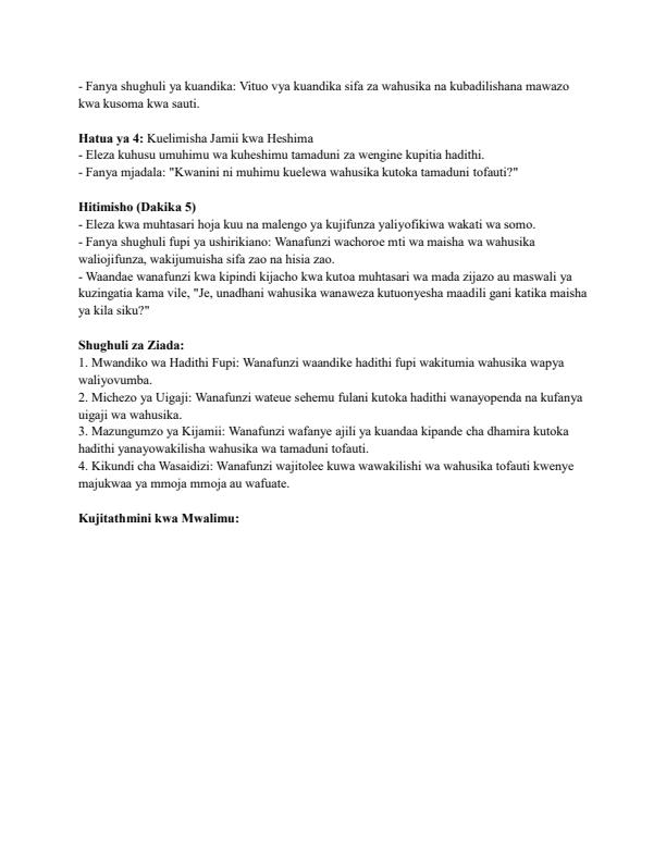Page 2 – Grade 8 Rationalized Kiswahili Lesson Plans Term 3 - Akili Pevu – Kenyaplex