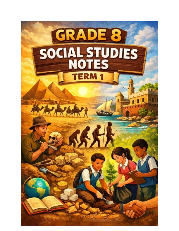Page 1 – Grade 8 Social Studies Notes Term 1 – Kenyaplex