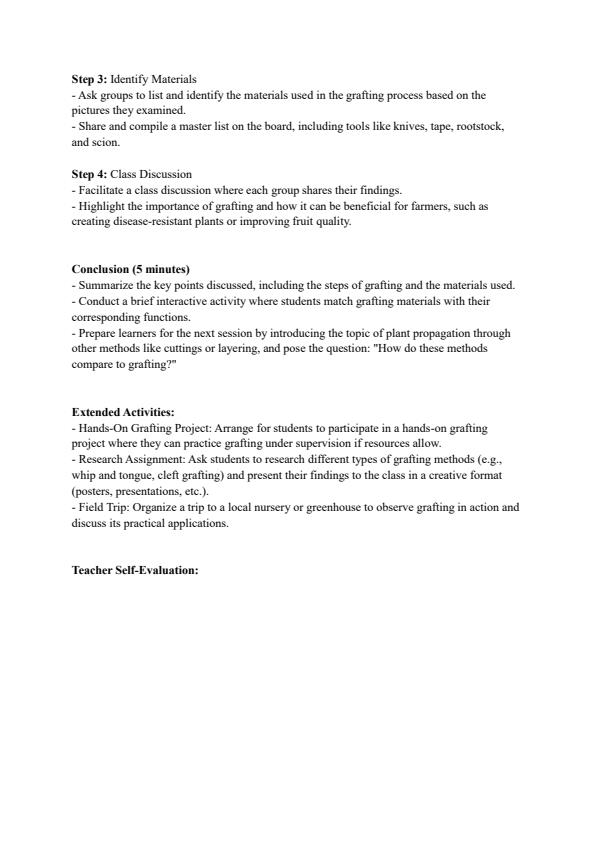 Page 4 – Grade 9 Agriculture and Nutrition Lesson Plans Term 3 - Mentor – Kenyaplex